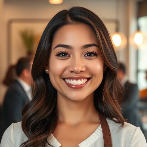Smiling portrait of Olivia Rodriguez, Customer Service Manager at Wanderlust Adventures